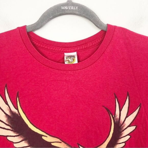 ED HARDY CHRISTIAN AUDIGIER | Eagle Red Short Sleeve Tee Unisex Size Small - Picture 2 of 10